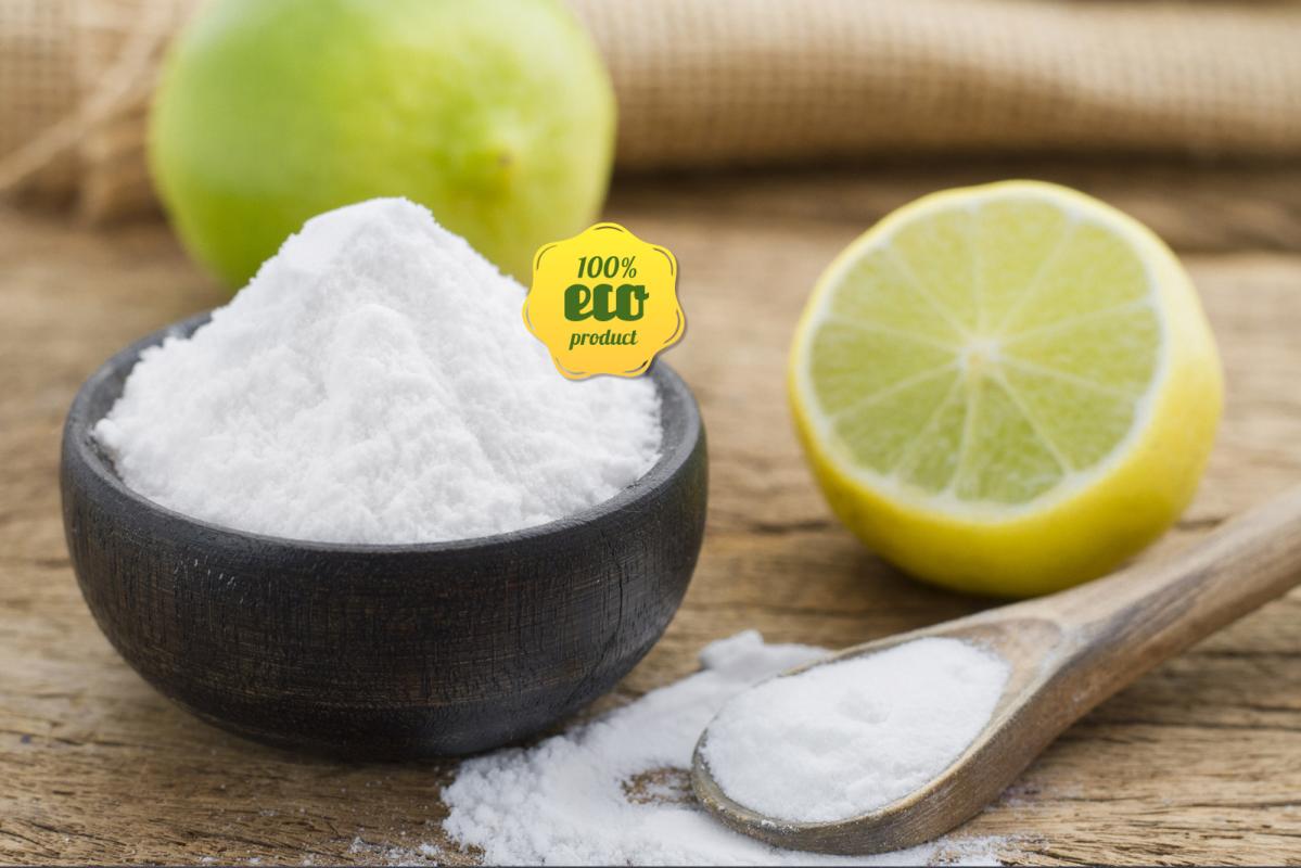 Citron et bicarbonate de soude